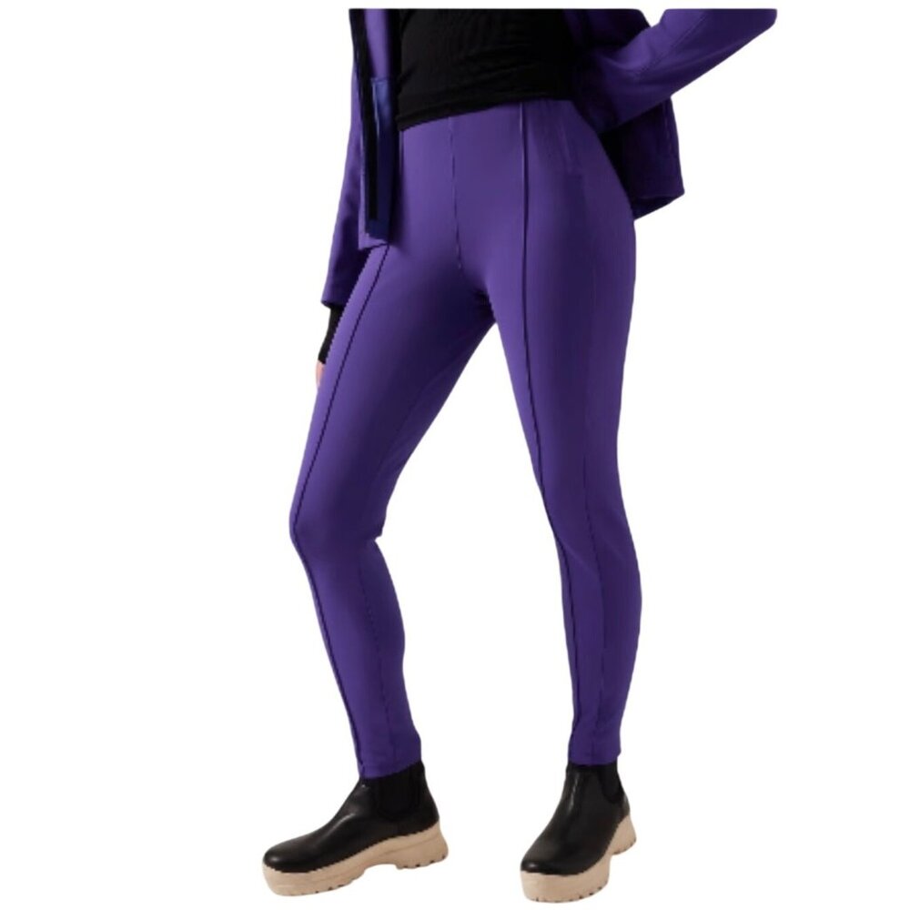 Athleta Glacier Snow Skinny Pant Purple Athleisure Wear Size 6
